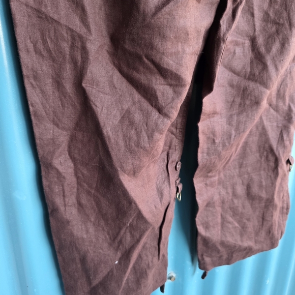 Kenar Brown Cargo Pants Relaxed Fit Size 8 - Picture 9 of 13